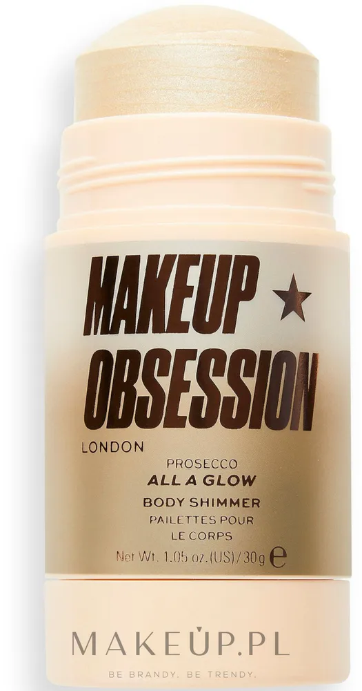 Хайлайтер для лица Makeup Obsession All A Glow Highlighter Shimmer Stick в стике, с кремовой текстурой, 30 г, оттенок Prosecco