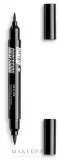 Подводка для глаз Makeup Obsession On Flick Double Ended Felt Eyeliner Pen двусторонняя, в форме фломастера, 1 мл — фото 3