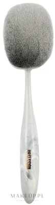 Большая овальная кисть для лица Makeup Obsession Marble Large Oval Face Brush белая