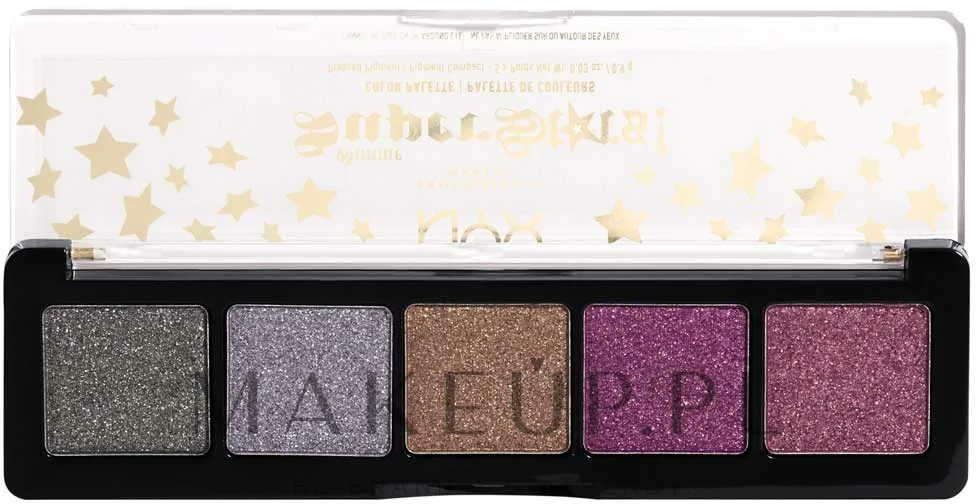 Палетка теней для век NYX Professional Makeup Holidays Gimme Super Stars 5 оттенков, оттенок Crystal Flex