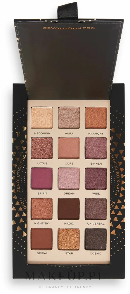 Палетка теней для век Revolution Pro X Nath Night Eyeshadow Palette 15 оттенков