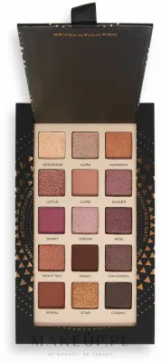 Палетка теней для век Revolution Pro X Nath Night Eyeshadow Palette 15 оттенков