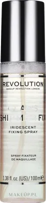 Спрей для фиксации макияжа Makeup Revolution Glass Shimmer Fix Setting Spray сияющий, с перламутровыми частицами, 100 мл