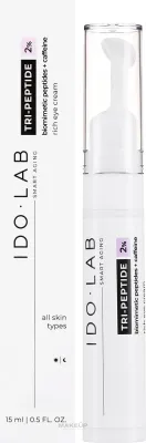 Крем для кожи вокруг глаз Idolab Tri-Peptide 2 Rich Eye Cream с биомиметическими пептидами и экстрактом гуараны, 15 мл