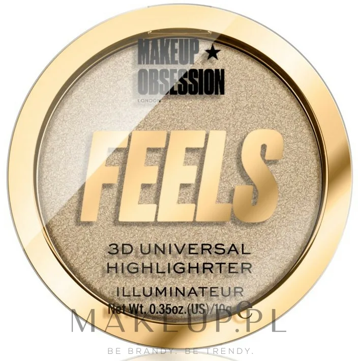 Хайлайтер для лица Makeup Obsession Feels 3D Universal, оттенок 24K
