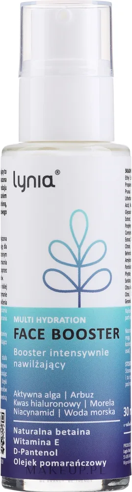 Lynia Lynia Multi Hydration Face Booster - Бустер для лица Линия Multi Hydration гиалуроновая кислота ниацинамид водоросли морская вода 30 мл