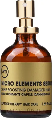 Восстанавливающая сыворотка-спрей для волос MTJ Cosmetics Superior Therapy Microelements Shine Boosting Serum, 50 мл