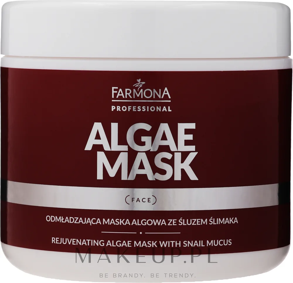 Farmona Professional Algae Mask With Snail Mucin — антивозрастная водорослевая маска для лица с муцином улитки, 160 г