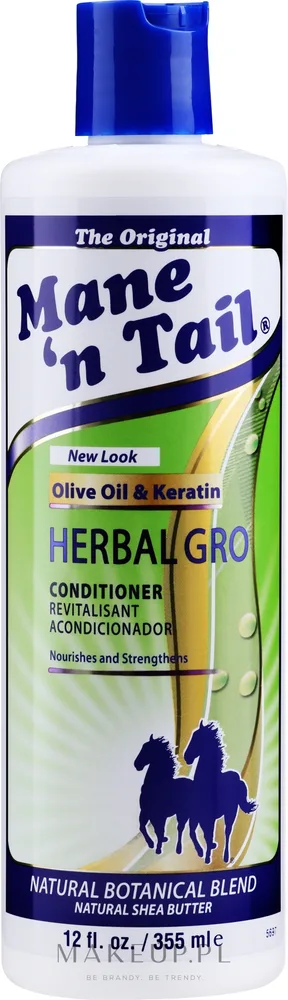 Восстанавливающий кондиционер для волос Mane 'n Tail The Herbal Gro Conditioner, 355 мл/ Мейн энд Тейл