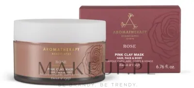 Aromatherapy Associates Rose Pink Clay Mask — очищающая маска из розовой глины для лица, волос и тела, 200 мл