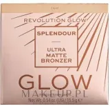 Бронзер для лица Makeup Revolution Glow Splendour Ulta Matte Bronzer матовый, с высокой концентрацией пигментов, 15,5 г, оттенок Fair — фото 1