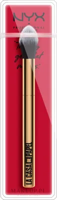 Кисть для хайлайтера NYX Professional Makeup La Casa De Papel золотистая с плотным ворсом