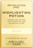 Хайлайтер для лица Revolution Pro Highlighting Potion, оттенок Gold Elixir — фото 2