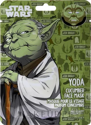 Mad Beauty Star Wars Yoda Facial Mask — успокаивающая тканевая маска для лица с экстрактом огурца, 25 мл