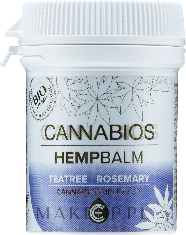 Cannabios Balm Teatree Rosemary — конопляный бальзам для тела с маслом чайного дерева и розмарином, 50 мл