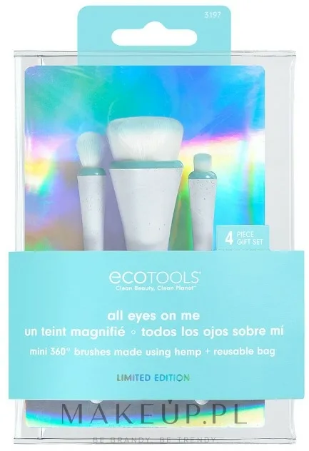 Набор мини-кистей для макияжа EcoTools All Eyes On Me Mini 360 Ultimate Brush Kit с косметичкой