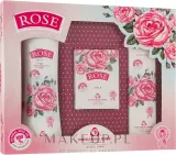 Подарочный набор Bulgarian Rose Rose крем для рук гель для душа и мыло с розовой водой 50+200 мл+100 г — фото 1