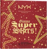 Палетка хайлайтеров NYX Professional Makeup Gimme Super Stars Highlighter Quad Palette — фото 1