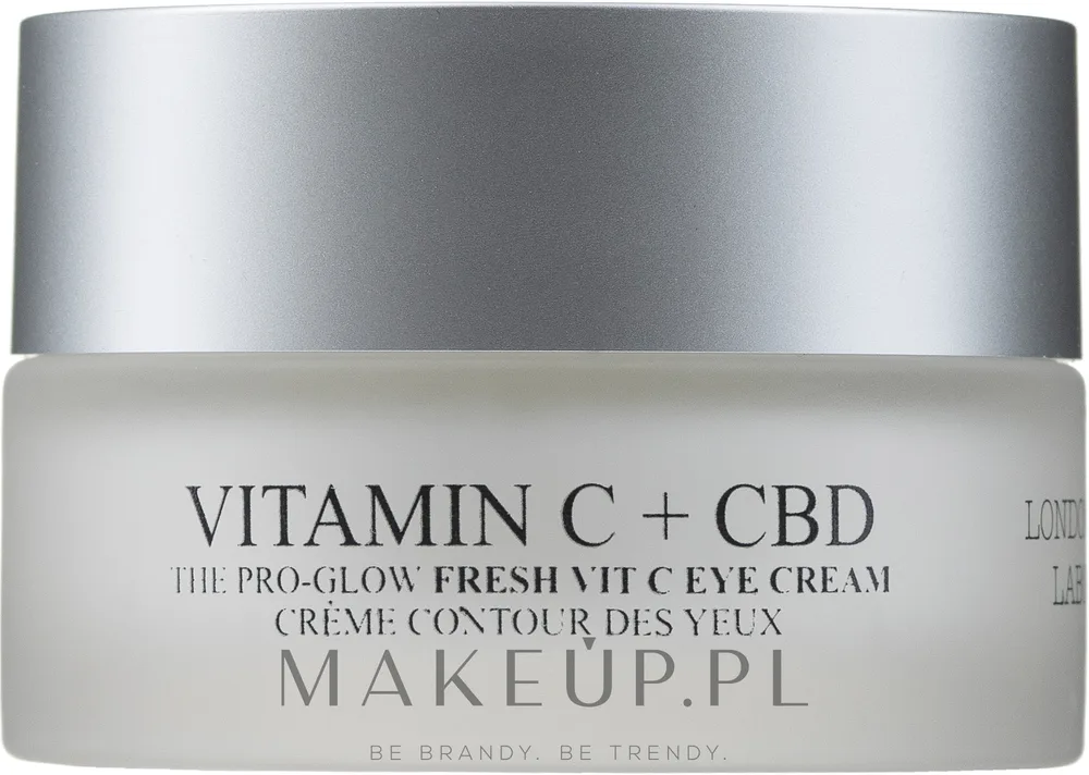 Крем для кожи вокруг глаз London Botanical Laboratories Vitamin C + CBD Eye Cream увлажняющий, с витамином C и экстрактом ананаса, 15 мл