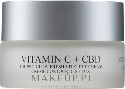 Крем для кожи вокруг глаз London Botanical Laboratories Vitamin C + CBD Eye Cream увлажняющий, с витамином C и экстрактом ананаса, 15 мл