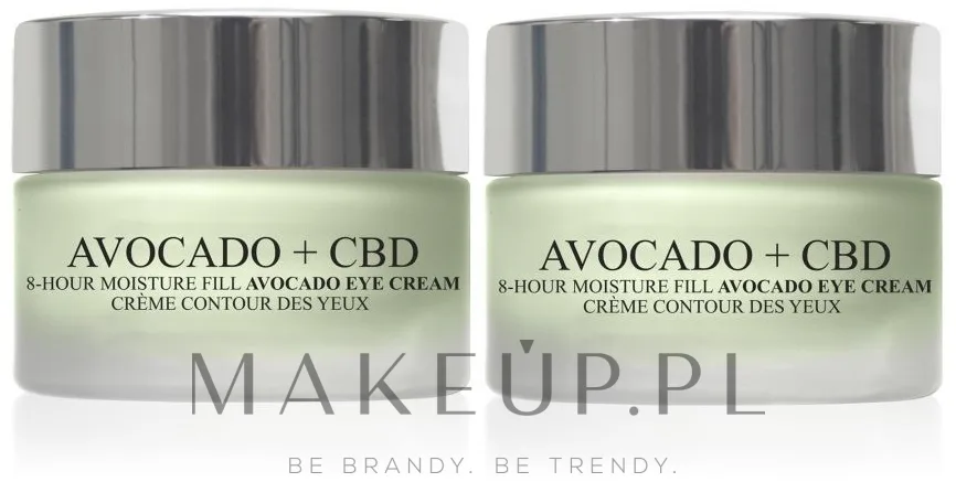 Набор кремов для области вокруг глаз London Botanical Laboratories Avocado + CBD с маслом авокадо и церамидами 2 x 15 мл