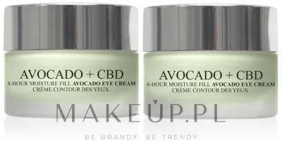 Набор кремов для области вокруг глаз London Botanical Laboratories Avocado + CBD с маслом авокадо и церамидами 2 x 15 мл