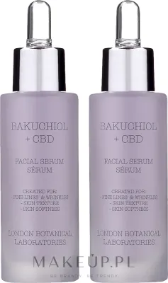 London Botanical Laboratories London Botanical Laboratories Bakuchiol + CBD Serum (serum/30 мл + serum/30 мл) - Набор сывороток для лица London Botanical Bakuchiol + CBD с бакучиолом и гиалуроном 2x30 мл