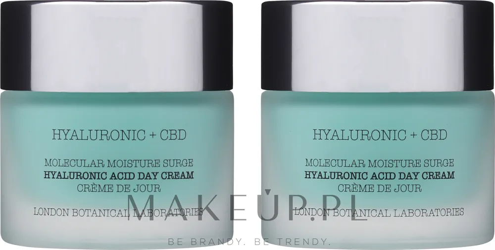 London Botanical Laboratories London Botanical Laboratories Hyaluronic Acid+CBD Molecular Moisture Surge Hyaluronic Acid Day Cream (cr/50 мл + c/50 мл) - Набор дневных кремов London Botanical Hyaluronic Acid + CBD увлажняющих с гиалуроном 2x50 мл