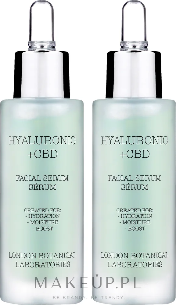 London Botanical Laboratories London Botanical Laboratories Hyaluronic Acid+CBD Moisture Surge Serum (serum/30 мл + serum/30 мл) - Набор сывороток для лица London Botanical Hyaluronic Acid + CBD с гиалуроном и календулой 2x30 мл