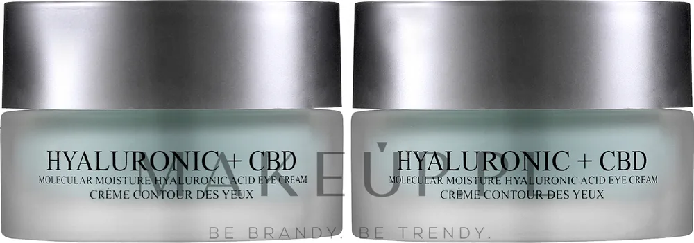 London Botanical Laboratories London Botanical Laboratories Hyaluronic acid+CBD Molecular Moisture Surge Eye Cream (cr/20 мл + cr/20 мл) - Набор кремов для век London Botanical Hyaluronic Acid + CBD с гиалуроном женьшенем и арганой 2x20 мл