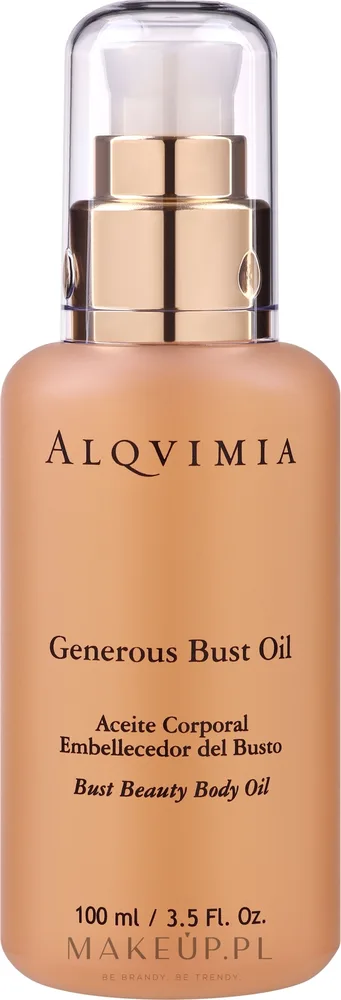 Масло для тела Alqvimia Generous Bust Oil для зоны декольте