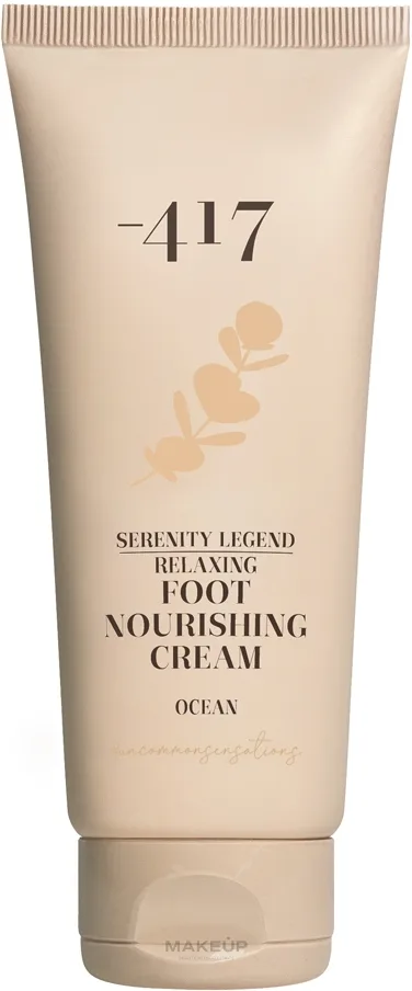 Крем для стоп -417 Serenity Legend Relaxing Foot Nourishing Cream Ocean расслабляющий, с минералами Мёртвого моря, 100 мл