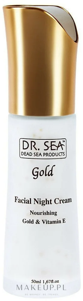 Ночной крем для лица Dr Sea Gold & Vitamin E питательный с золотом 50 мл