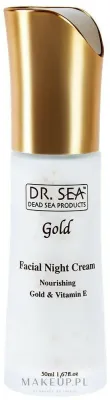 Ночной крем для лица Dr Sea Gold & Vitamin E питательный с золотом 50 мл