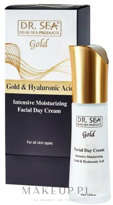 Дневной крем для лица Dr Sea Gold & Hyaluronic Acid увлажняющий с золотом 50 мл