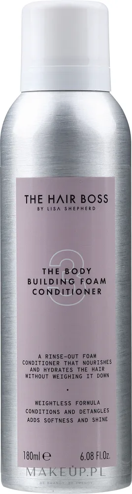 Кондиционер в пенке для придания объёма тонким волосам The Hair Boss The Body Building Conditioner, 180 мл