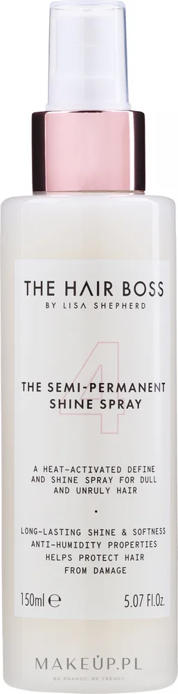 Спрей для блеска волос The Hair Boss The Semi Permanent Shine Spray с 6 маслами, 150 мл