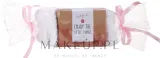 Набор для ванны Accentra Rose Sheep Milk Soap мыло 100 г и мочалка-рукавица — фото 1