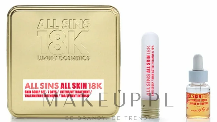 Набор All Sins 18k Sculp капсулы с витамином C 79% и активатор с витаминами A C E 7 шт+5 мл