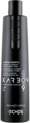 Шампунь Echosline 9 Charcoal с активированным углём для глубокого очищения 350 мл