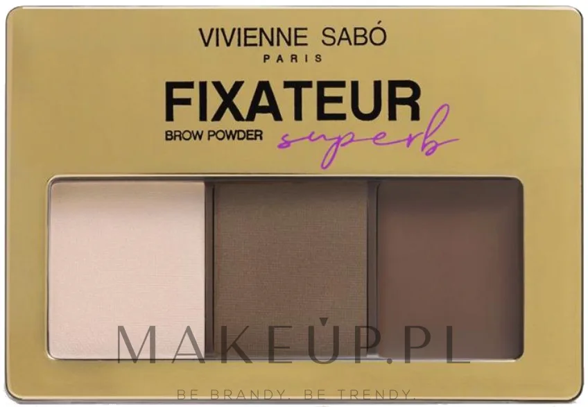 Палетка теней и воска для бровей Vivienne Sabo Fixateur Superb