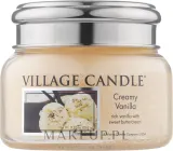 Village Candle Creamy Vanilla / Ароматическая свеча в стекле, ваниль, кокос и сливки, 397 г — фото 3