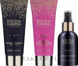 Набор Baylis & Harding Mulberry Fizz гель для душа спрей для тела и лосьон для рук с ягодным ароматом 3x100 мл — фото 2