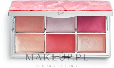 XX Revolution Cream Blush Palette Xxtasy палетка румян кремовых для лица пигментированных для скульптурирования 12 г