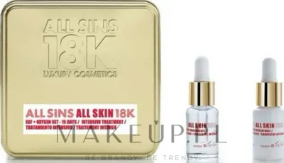 Набор концентратов для лица All Sins 18k дневной с золотом и ночной с коллагеном и эластином 2x15 мл