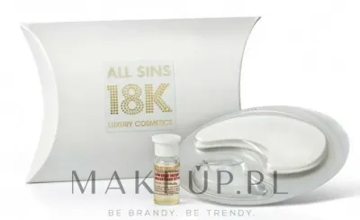 Набор All Sins 18k Beauty Instant концентрат для лица 2 мл и коллагеновая маска для области вокруг глаз 2 шт