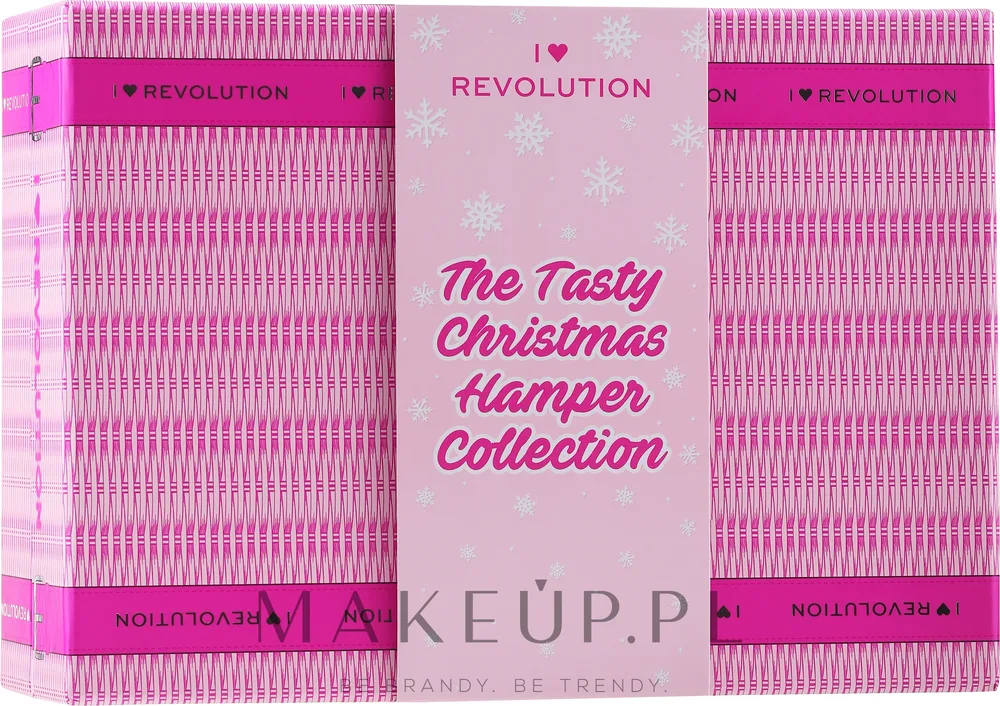 Набор декоративной косметики I Heart Revolution The Tasty Christmas Hamper палетки помада и блеск 9 предметов