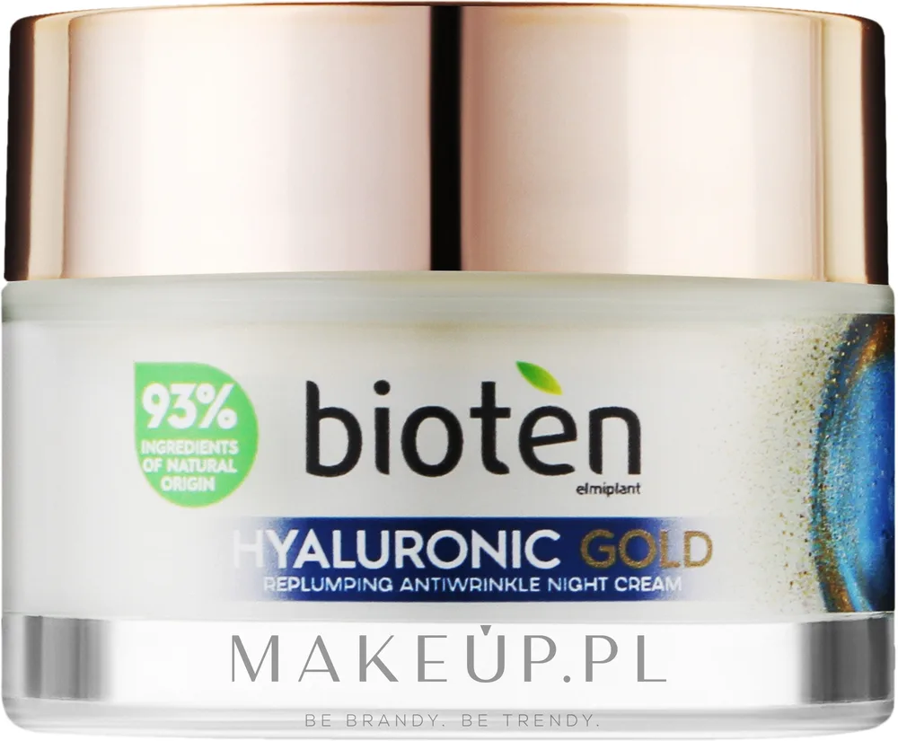 Крем для лица Bioten Hyaluronic Gold Replumping ночной против морщин 50 мл