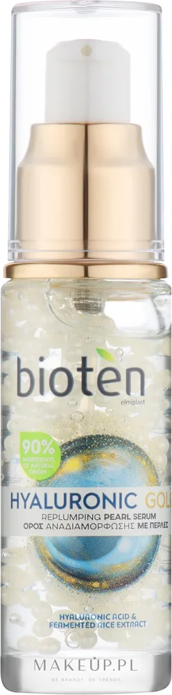 Сыворотка для лица Bioten Hyaluronic Gold Replumping Pearl против морщин с гиалуроновой кислотой и ниацинамидом 30 мл