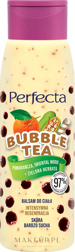 Perfecta Bubble Tea — бальзам для тела с апельсином, восточным деревом и зелёным чаем, 400 мл